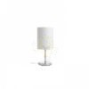NYC/RON 15/20 asztali lámpa  Polycotton fehér/króm 230V LED E27 15W