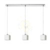 DADOS III 80 függő lámpa  opál üveg/matt nikkel 230V LED E27 3x11W