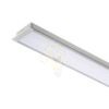 LED PROFILE A süllyesztett 1m  alumínium/tej akril 