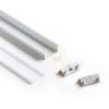 LED PROFILE A süllyesztett 1m  alumínium/tej akril 