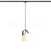 JULIETTA 16 egyfázisú áramkörös sínre  opál üveg/fekete 230V LED E27 15W