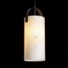 JULIETTA 31 függő lámpa  opál üveg/fekete 230V LED E27 15W