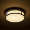 GRANDE LED 25 mennyezeti lámpa opál üveg/fekete 230V LED 12W IP44 3000K