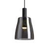 BELLINI M LED függő lámpa fekete füstös üveg 230V LED 5W 30°  3000K