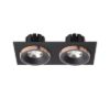 SHARM SQ II süllyesztett lámpa fekete/fekete réz 230V LED 2x10W 24° 3000K