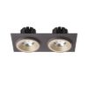 SHARM SQ II süllyesztett lámpa gyöngyházarany/barna 230V LED 2x10W 24° 3000K