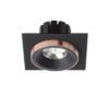 SHARM SQ I süllyesztett lámpa fekete/fekete réz 230V LED 10W 24° 3000K