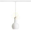 PULIRE RD egyfázisú áramkörös sínre  opál üveg/fa 230V LED E14 6W