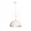 CARISSIMA 40 függő lámpa matt fehér/ezüstszürke  230V LED E27 15W