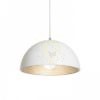 CARISSIMA 40 függő lámpa matt fehér/ezüstszürke  230V LED E27 15W