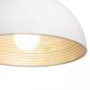 CARISSIMA 40 függő lámpa matt fehér/ezüstszürke  230V LED E27 15W