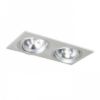 PASADENA G53 SQ II   szálcsiszolt alumínium 230V LED G53 2x15W