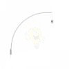 BEND fali ívelt lámpatest  matt nikkel 230V LED E27 15W