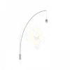 BEND fali ívelt lámpatest  matt nikkel 230V LED E27 15W