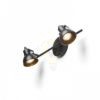 ROSITA II fali lámpa fekete/aranysárga 230V LED GU10 2x9W