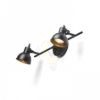 ROSITA II fali lámpa fekete/aranysárga 230V LED GU10 2x9W