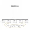 ESTRA V függő lámpa fehér tiszta üveg 230V LED 5x5W 3000K