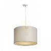 RON 40/25 lámpabúra  Chintz világosszürke/fehér PVC  max. 23W