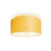 DOUBLE 55/30 lámpabúra  Chintz sárgabarack/fehér PVC  max. 23W