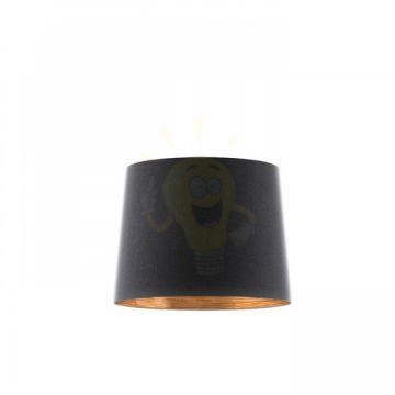 ASPRO 40/30 lámpabúra Polycotton fekete/réz fólia max. 23W