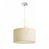LALO 40 függő lámpa krémfehér matt nikkel 230V LED E27 3x15W