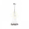 ASTRAL függő lámpa krómozott üveg/tiszta üveg 230V/12V G4 10x20W