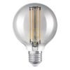 OSRAM Globe 80 DIMM füstös 230V E27 LED EQ42 1800K