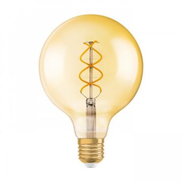 OSRAM Vintage Globe 125 SPIRAL borostyán 230V E27 LED EQ25 2000K
