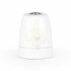 Fehér E27 egyenes porcelán foglalat M10×1 rögzítéssel