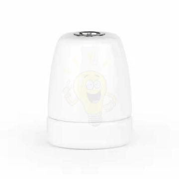 Fehér E27 egyenes porcelán foglalat