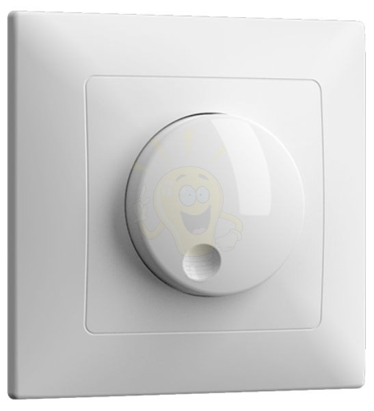 Fehér süllyesztett fali dimmer 1000W terhelhetőséggel LED fényforrásokhoz