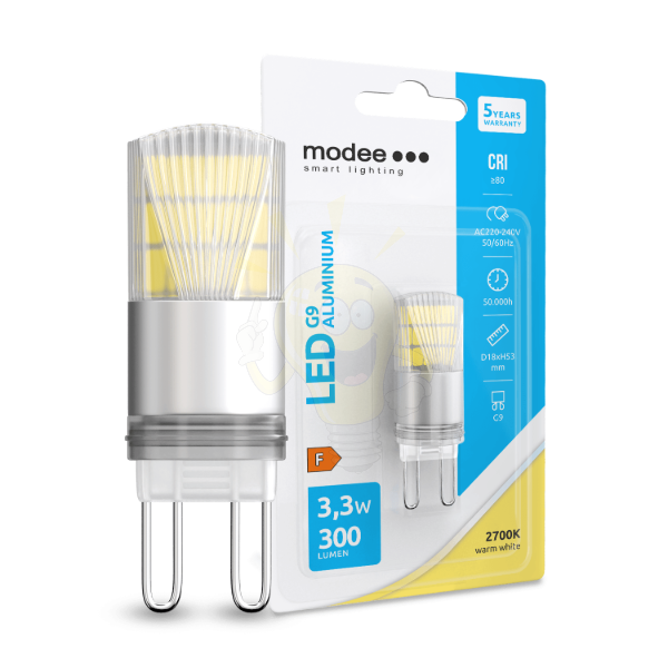 Modee Lighting LED Izzó G9 Aluminium 3,3W 2700K (300 lumen)