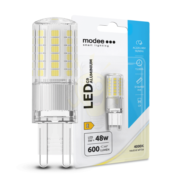 Modee Lighting LED Izzó G9 Aluminium 5W 4000K (600 lumen) ERP B1