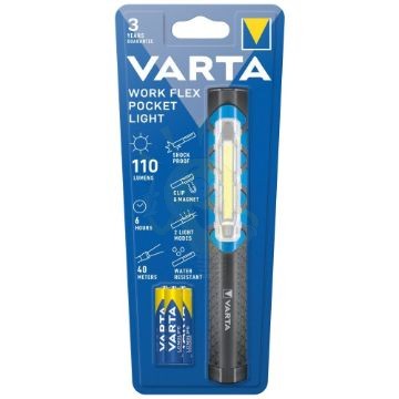VARTA Work Flex Elemlámpa Pocket (+3AAA) (110 lumen)