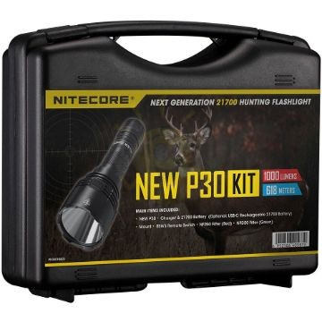 Nitecore Vadászlámpa Szett NEW P30 Economic (+1x21700) CREE XP-L HI V3 (1000