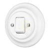 Süllyesztett fehér porcelán keresztkapcsoló
